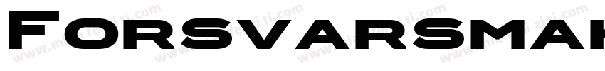 Forsvarsmakten Sans字体转换